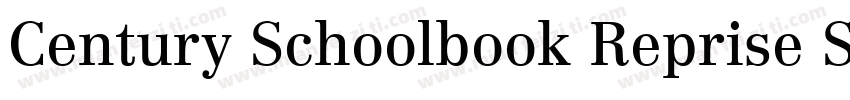 Century Schoolbook Reprise SSi字体转换